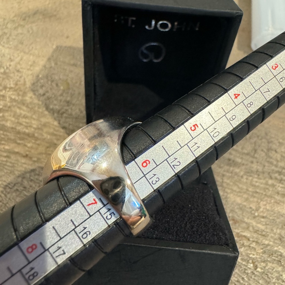 St John Silver Color Statement Ring - image 7